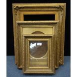 THREE VICTORIAN GILT PICTURE FRAMES