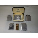A COLLECTION OF CIGARETTE LIGHTERS, to include a Ronson Veraflame, in a fitted presentation case
