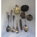 A SILVER VESTA CASE and a collection of similar items