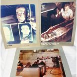 THREE MOUNTED FILM STILLS FROM 'CALLAN', '6 DAYS OF JUSTICE' AND 'MYSTERY AND IMAGINATION CURSE OF