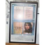 AN ORIGINAL FILM POSTER, "TESS" circa 1981 (after the Thomas Hardy Novel) 99 cm high x 63 cm wide (