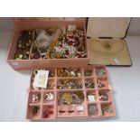 A LARGE COLLECTION OF COSTUME JEWELLERY, to include brooches, necklaces and other items