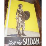 A 1930S ADVERTISING POSTER, "VISIT SUDAN"