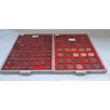 A COLLECTION OF FARTHINGS, various dates and a collection of pre-decimal pennies