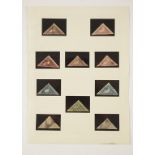 A COLLECTION OF CAPE OF GOOD HOPE TRIANGLES (stamps) in various conditions and m