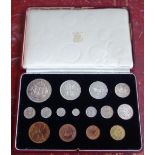 A GEORGE VI SPECIMEN COIN SET 1937 (cased)