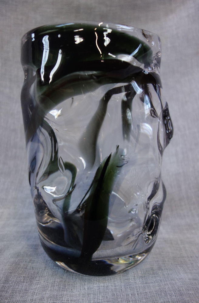 WHITEFRIARS, A LARGE ART GLASS VASE, 24cm high