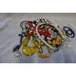 A COLLECTION OF BEADED JEWELLERY