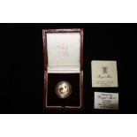 A 1989 1/10 oz BRITANNIA PROOF £10 COIN boxed with certificate