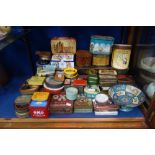 A COLLECTION OF VINTAGE TINS