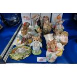 A LARGE COLLECTION OF ROYAL ALBERT "The World of Beatrix Potter" figures, including Tom Kitten, (15)