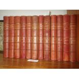 SIR WALTER SCOTT: Twelve vols. pub. Henry Frowde 1912, half calf bound