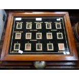 AN EDWARDIAN WALNUT FRAMED SERVANT'S INDICATOR, by Aish & Co Bournemouth