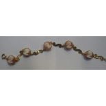 A CAMEO AND 9CT YELLOW GOLD BRACELET