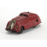 Vintage Schuco Kommando Anno 2000 tin plate clockwork car, 15cm in length Further condition