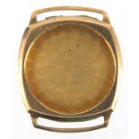 Gentleman's 9ct gold watch case, 2.5cm in diameter, approximate weight 4.8g Further condition