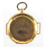 Ladies 14ct gold watch case, numbered 16203, 3.2cm in diameter, approximate weight 5.4g Further