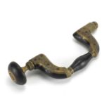 19th century brass and ebony brace by William Marples of Hibernia, 34cm wide Further condition