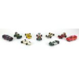 Nine Scalextric and Hornby Hobbies model racing vehicles Further condition reports can be found at