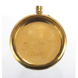 Gentleman's 18ct gold pocket watch case, stamped JW 82897, 5cm in diameter, approximate weight 42.5g