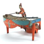 Early 20th century tin plate Zilotone musical wind up toy, manufactured by Wolverine Supply and