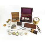 Collection of vintage pocket watches, movements and watch tools Further condition reports can be