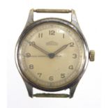 Vintage Gentleman's Angelus wristwatch with luminous hands, numbered 885802 to the back, 3.2cm in