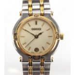 Ladies Gucci stainless steel wristwatch, numbered 900L 0090092 to the back Further condition reports