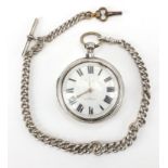 Gentleman's silver William Rickwood pair cased pocket watch with fusee movemnt, numbered 1641,