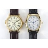 Two as new gentleman's Stauer wristwatches, Lincoln and Presidio, each with box and papers : For