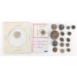 Group of Indian silver coins, inclduign fanam's, approximate weight 18.4g : For further Condition