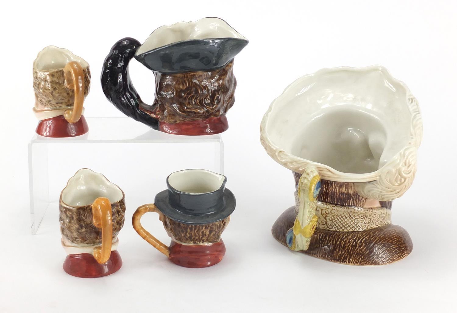 Five Beswick Toby jugs including a large Henry VIII, the largest 18cm high : For further Condition - Image 2 of 5