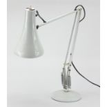 White enamel angle poise lamp : For further Condition Reports Please visit our Website