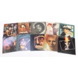 David Bowie vinyl LP's including Diamond Dogs, Ziggy Stardust and Space Oddity : For further