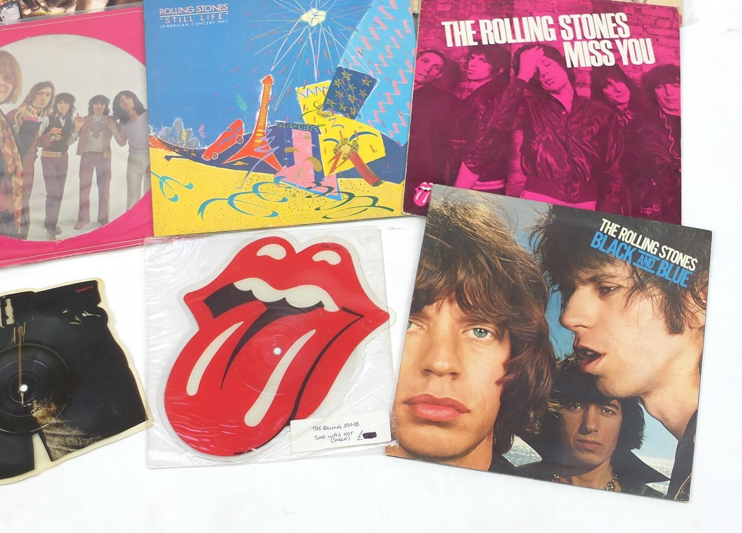 Rolling Stones vinyl LP's, some picture discs including Sticky Fingers with insert COC59100, Love - Image 5 of 9