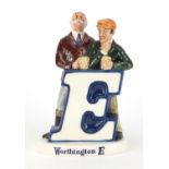 Beswick Worthington E figure group of two men with beer, 24cm high : For further Condition Reports