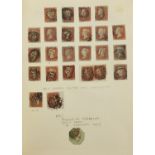 Victorian and later British stamps and postal history, arranged in an album including penny black