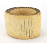 19th century ivory slave bangle, 9cm wide : For further Condition Reports Please visit our Website