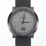 Gentleman's Junghans Mega Solar wristwatch, 4cm in diameter, with box : For further Condition