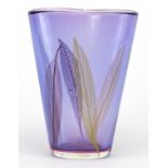 Purple Art glass in the style of Venini, 22cm high : For further Condition Reports Please Visit