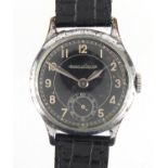 Gentleman's Jaeger-LeCoultre wristwatch with subsidiary dial, numbered 341062 to the case, 3cm in