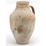 Large Egyptian style terracotta vessel, 43cm high : For further Condition Reports Please Visit our