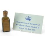 John Dewar & Son whiskey miniature commemorating the 1953 Coronation : For further Condition Reports