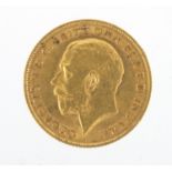 George V 1911 gold half sovereign : For further Condition Reports Please Visit our Website