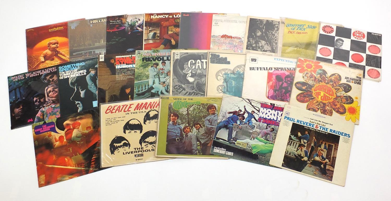US Phsyc Rock vinyl LP's including Buffalo Springfield, Catfish, Beach Boys, Grace Slick, Tommy