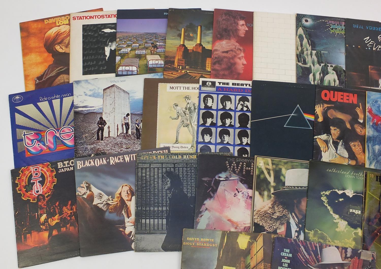 Mostly Rock vinyl LP's including The Beatles, Pink Floyd, David Bowie, Uriah Heep, John Lee - Image 2 of 4