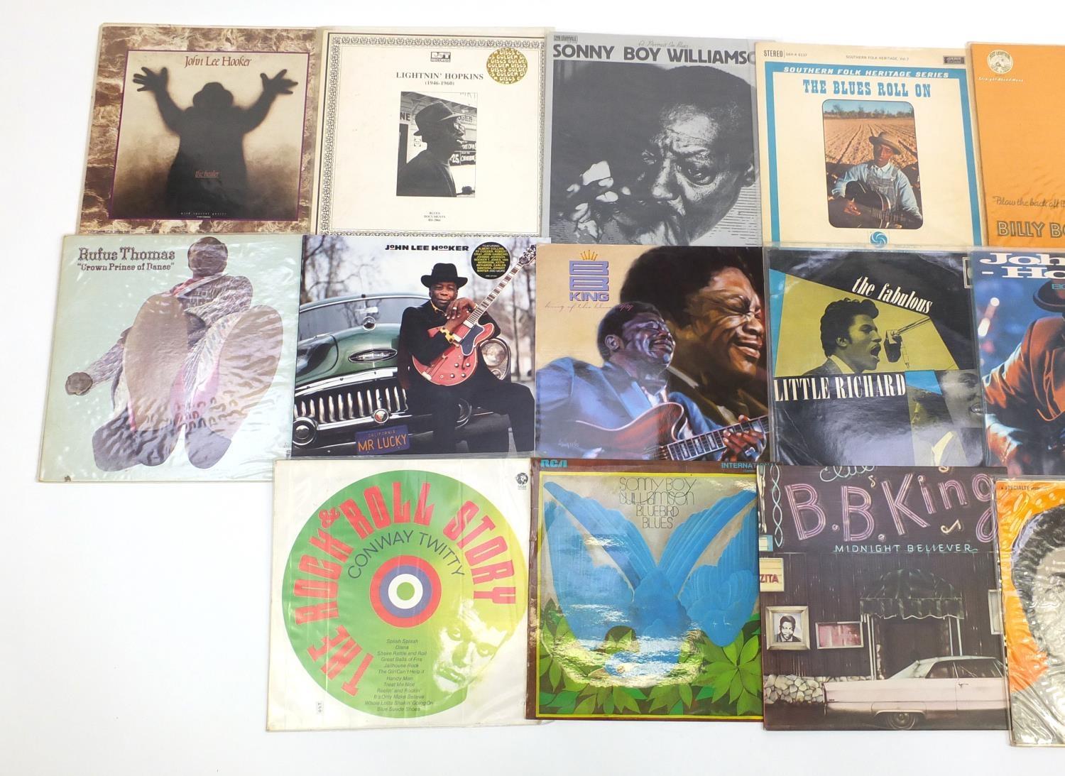 Rock vinyl LP's including B.B. King, Little Richard and John Lee Hooker : For further Condition - Image 2 of 3