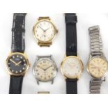 Vintage gentleman's wristwatches including Oris, Smith's Imperial, Smith's Astral and Roamer : For