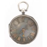 Ladies silver pocket watch, the fusee movement numbered 20688, engraved Newport to the case,