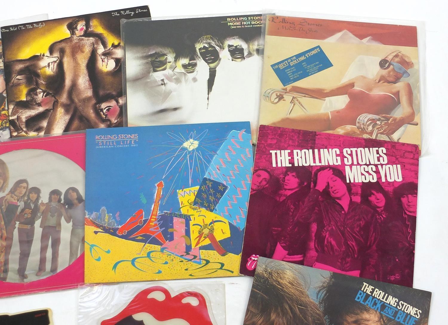 Rolling Stones vinyl LP's, some picture discs including Sticky Fingers with insert COC59100, Love - Image 3 of 9